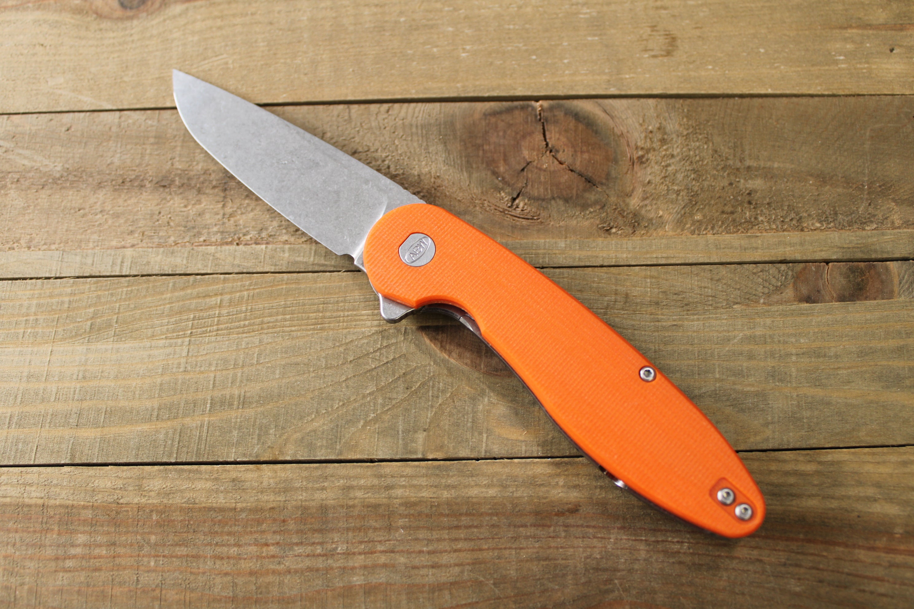 Model 1 Titanium Frame Lock (G10 Orange) – American Blade Works